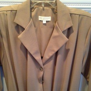 Beige Wool Coat Dress Size 8